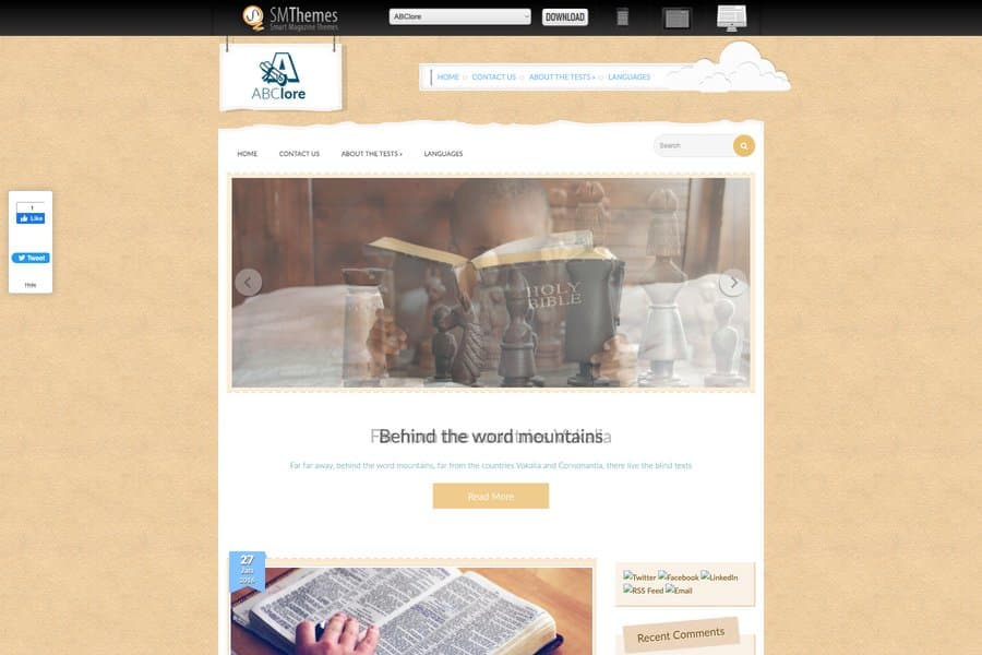 abclore fee institute website template