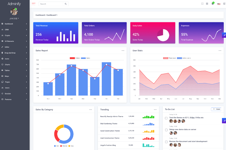 Adminify - VueJs Admin Temeplates