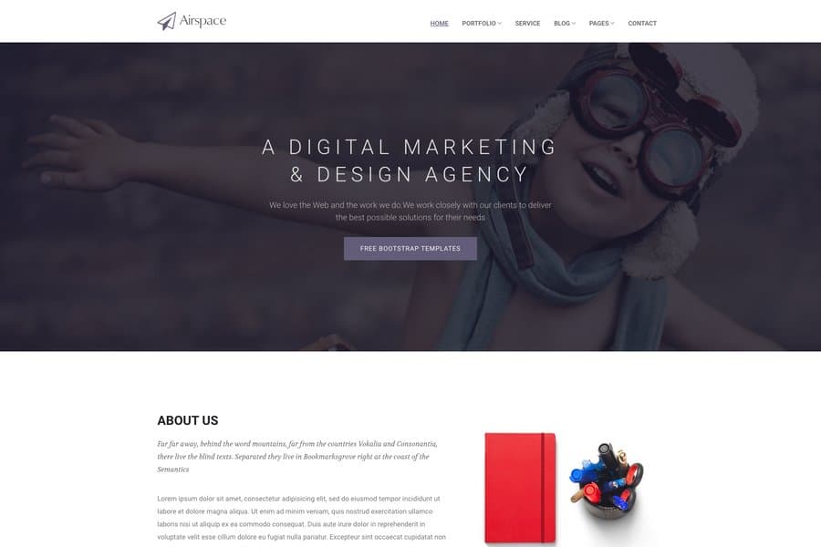 free bootstrap base HTML5 template