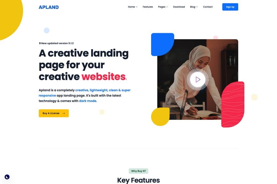 bootstrap app landing page template