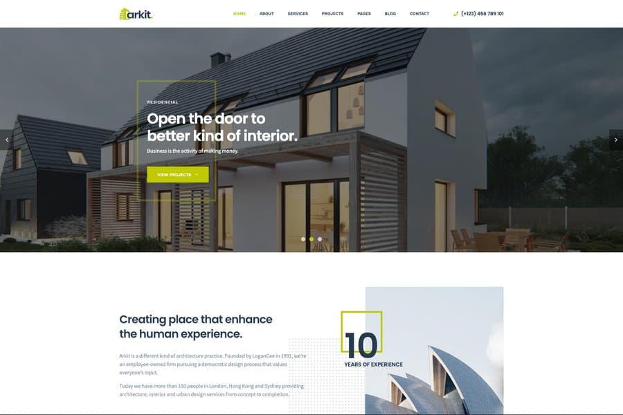 Arkit - Architecture HTML Website Template