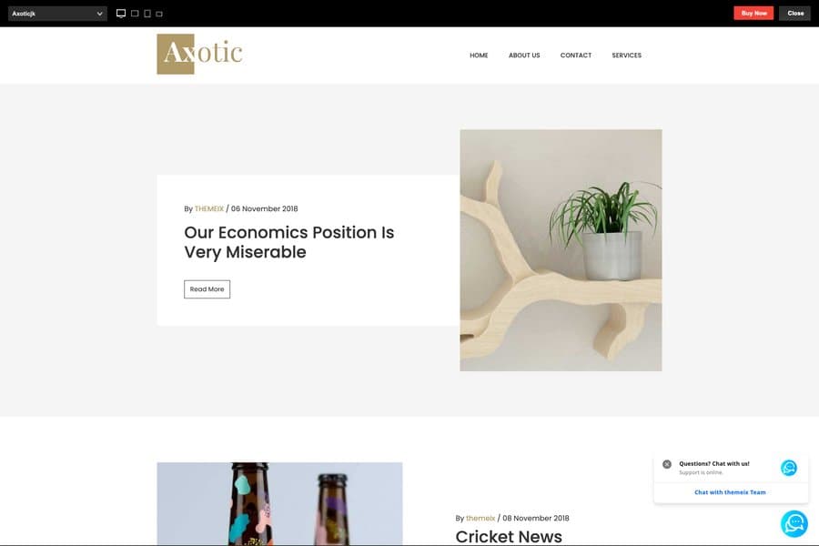 Axotic - Premium Jekyll Blog Website Template