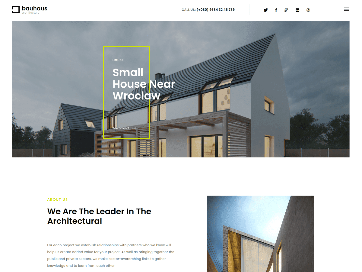 Bauhaus - Construction & Interior Companies Website Template