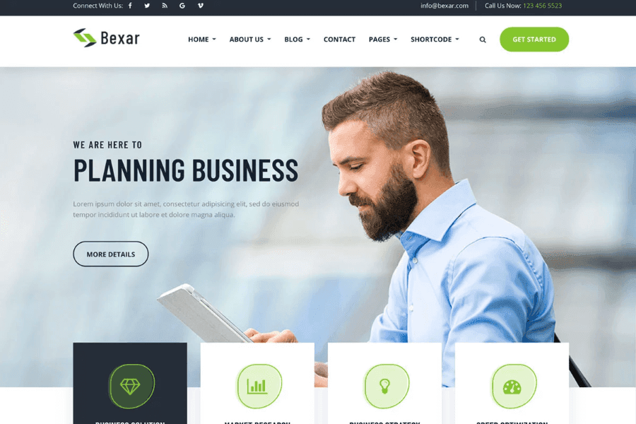 bexer hugo business theme