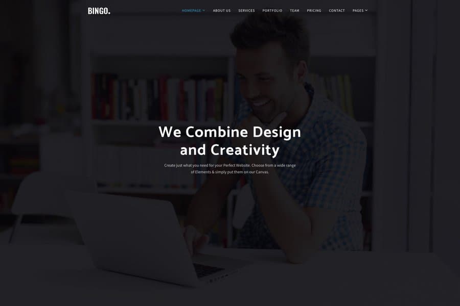 free responsive one page business website template