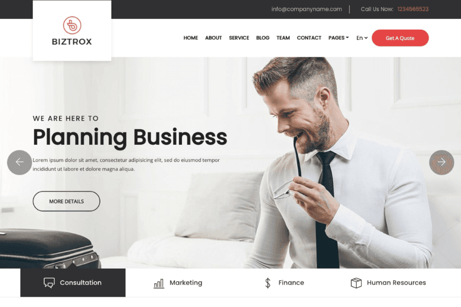 Biztrox - Premium Bootstrap Business Template