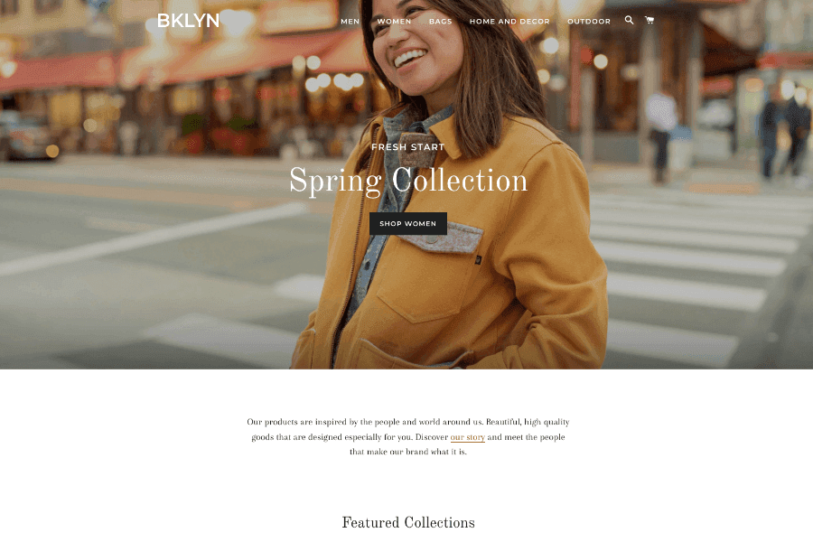 Brooklyn -Free Clothing and Fashion Shopify Template