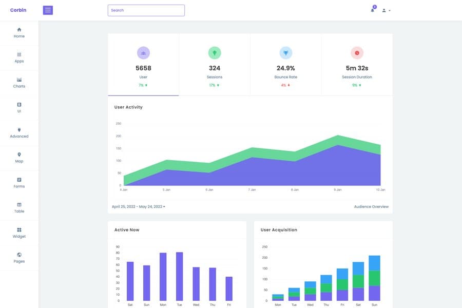 bootstrap-admin-dashboard-template-corbin