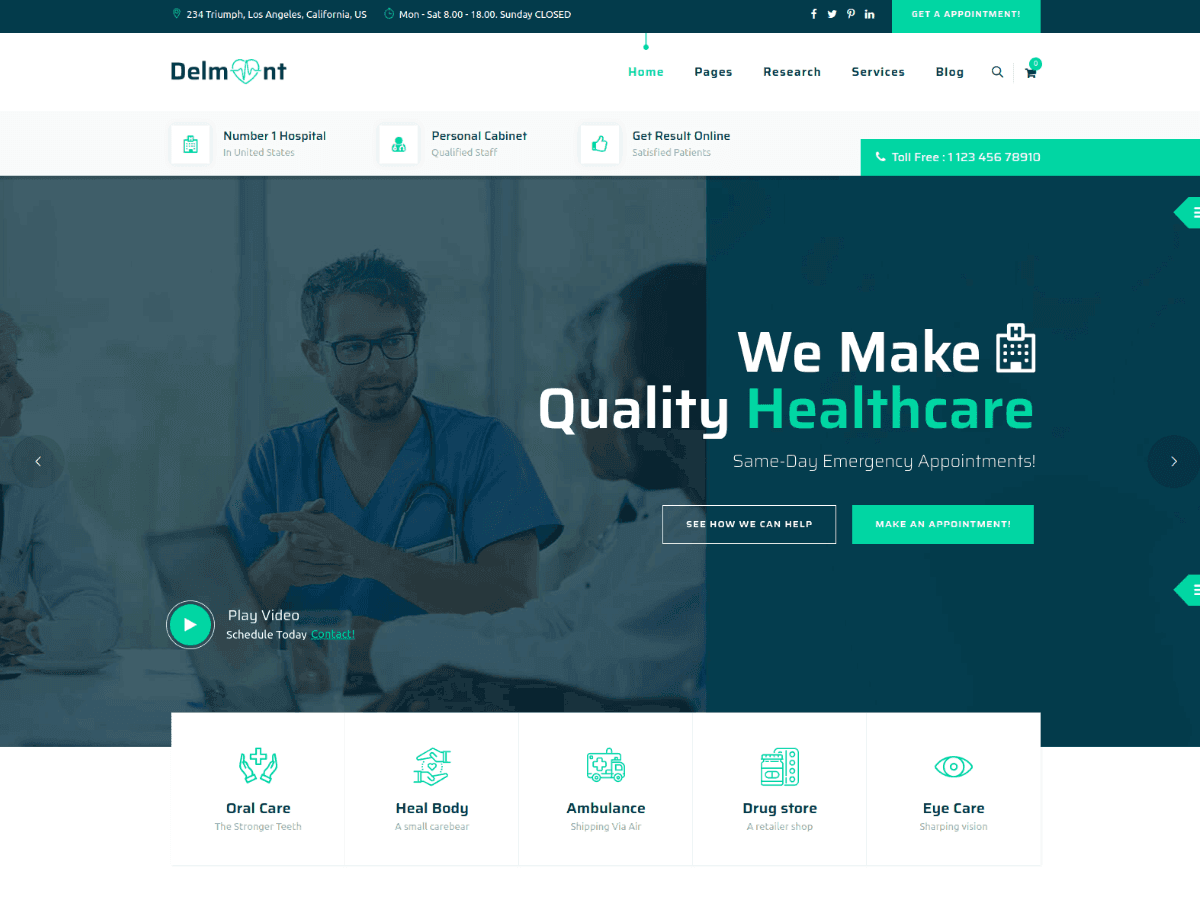 HTML Medical Website Templates