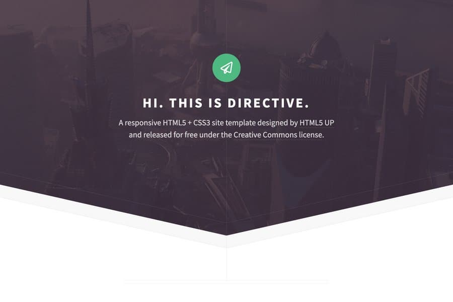 free html5  website template 