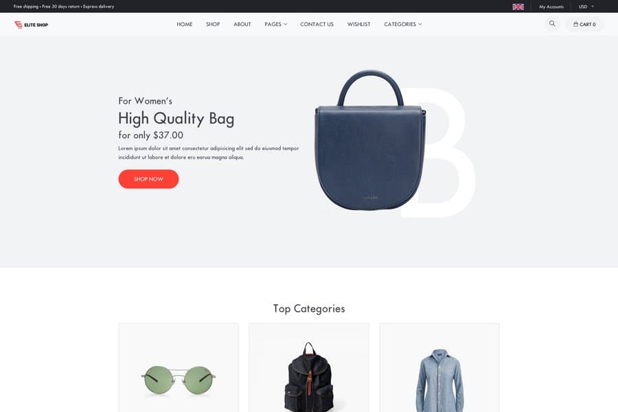 responsive bootstrap html5 ecommerce website template