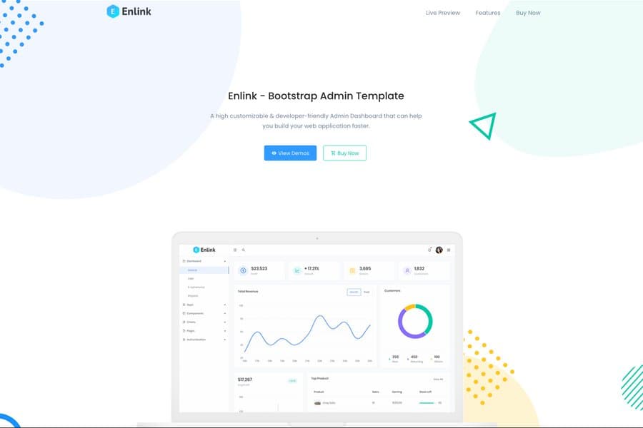 Enlink - Bootstrap Admin Panel Themes