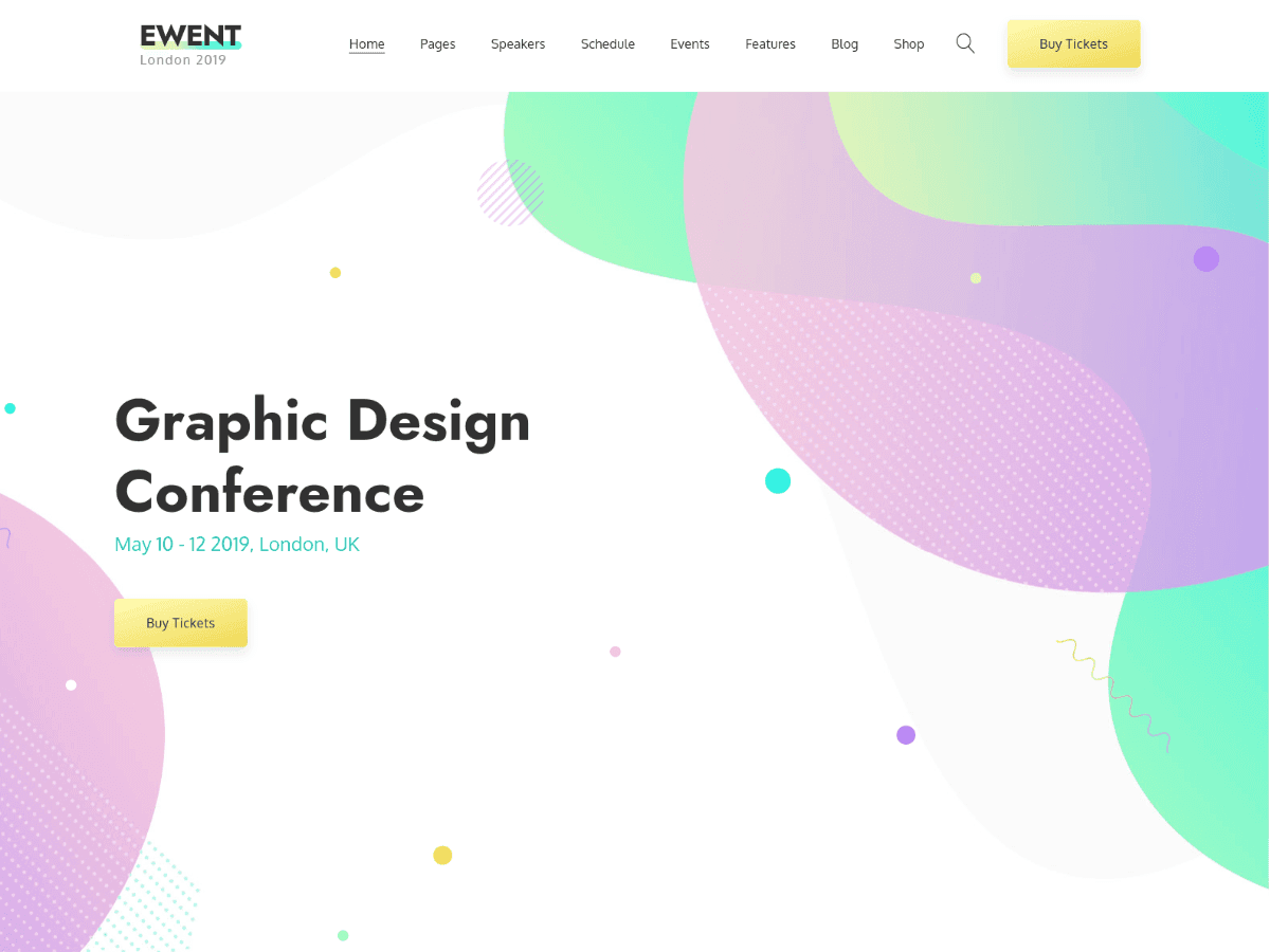 Ewent - Professional html5 Event Website Template