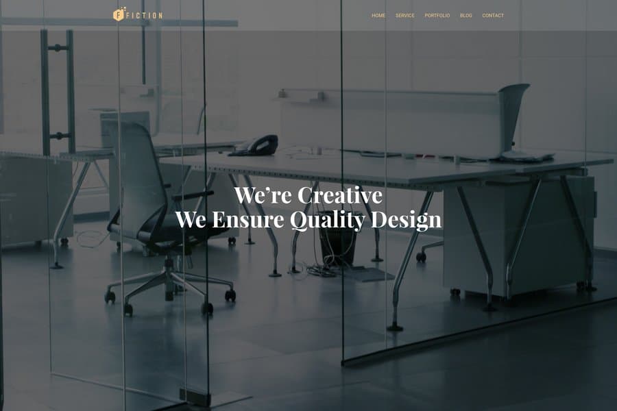 Fiction responsive bootstrap template