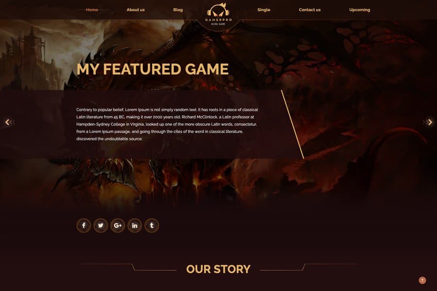 GAMERPRO - Gaming WordPress Theme