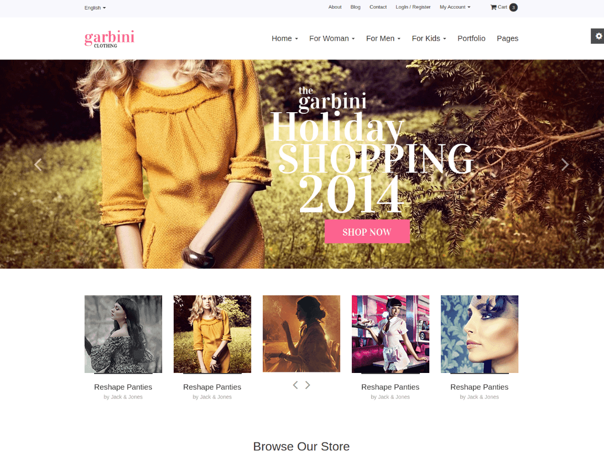 garbini bootstrap ecommerce theme