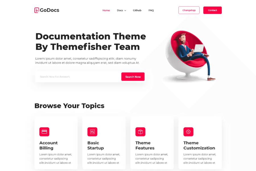 GoDocs - Best Hugo Documentation Themes