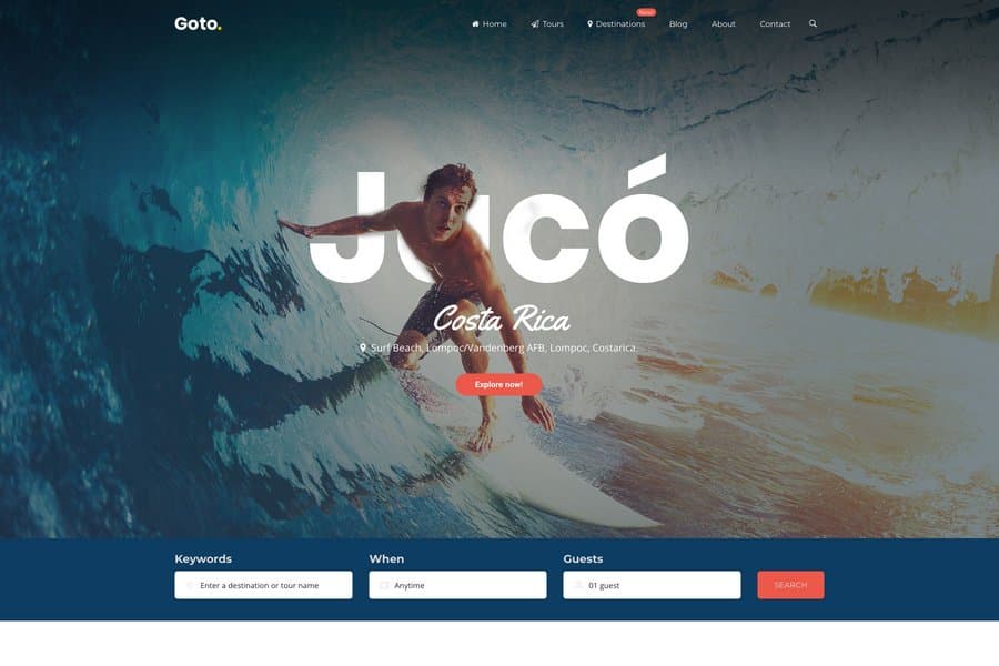 Goto - Tour & Travel WordPress Theme