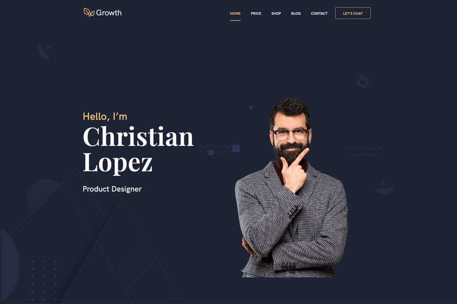 growth bootstrp personal portfolio templat