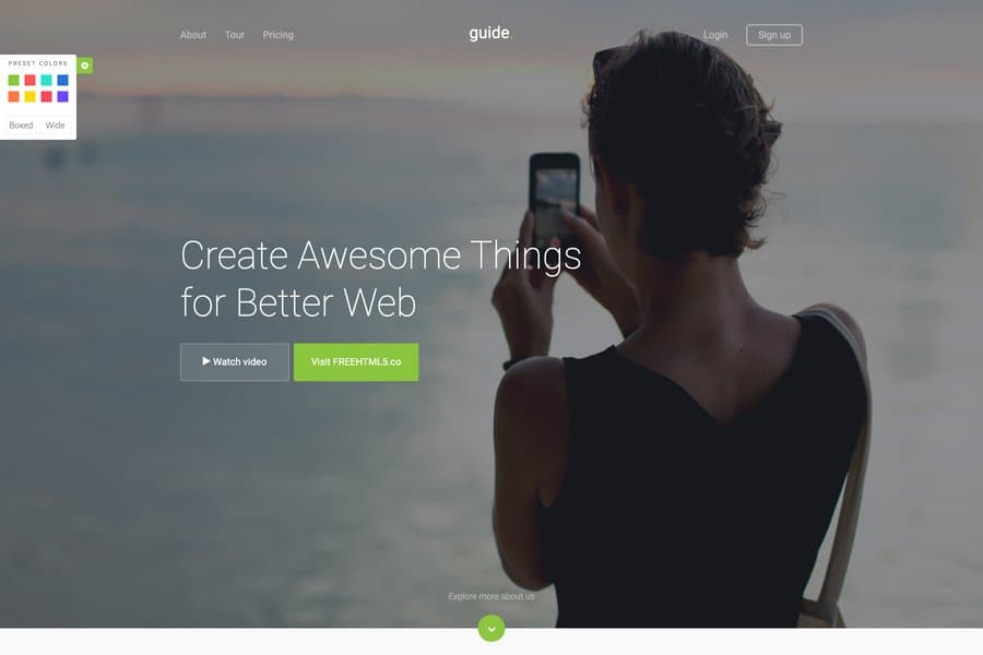 Free-responsive-startup-landing-page-template-Guide