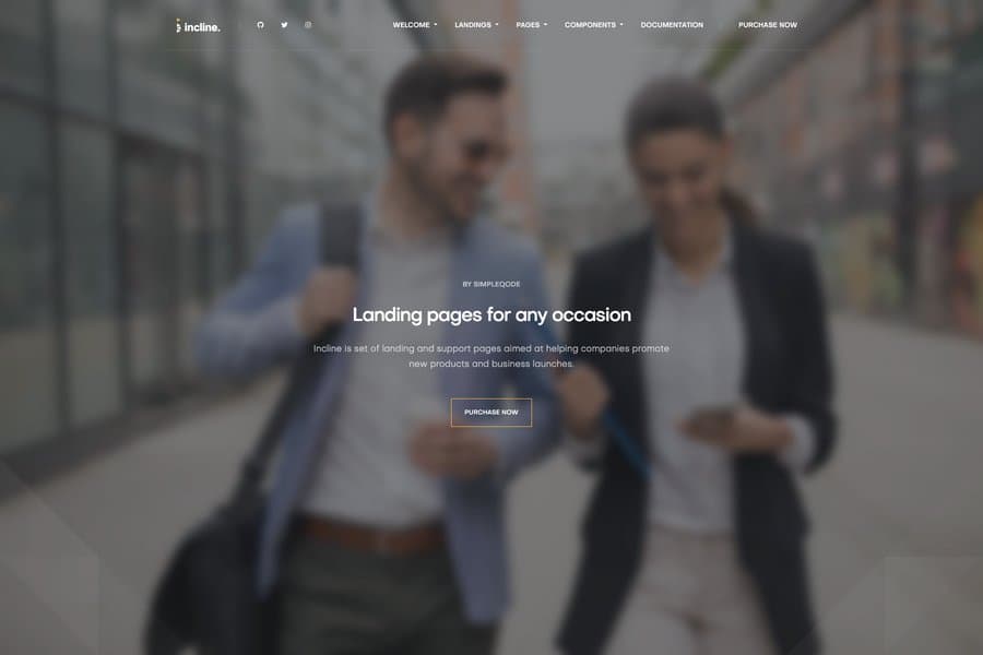 Incline - Best Pro Bootstrap Business Template