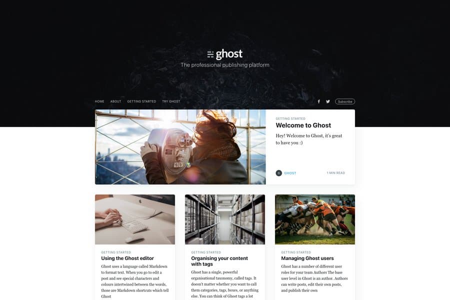 Jasper2 /GOST - free blogging Jekyll theme