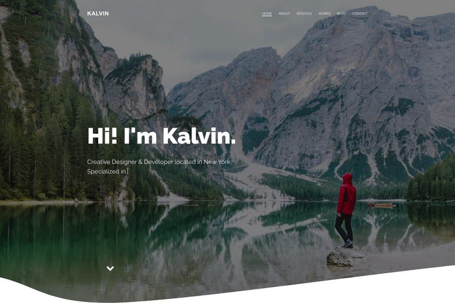 alvin portfolio html template