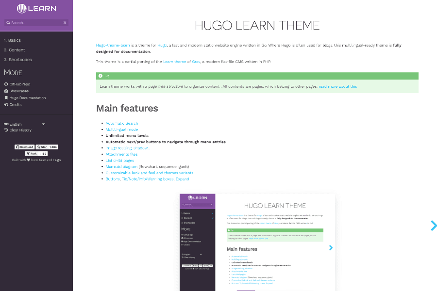 learn-hugo-documentation-theme