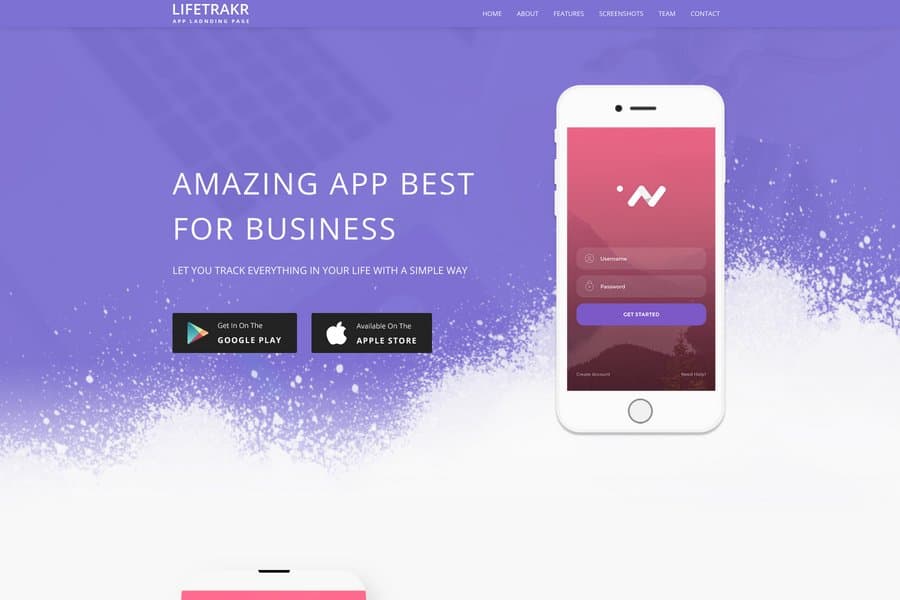 Lifetrakr-Responsive-Bootstrap-App-Landing-Page-template-bootstrap-and-html5