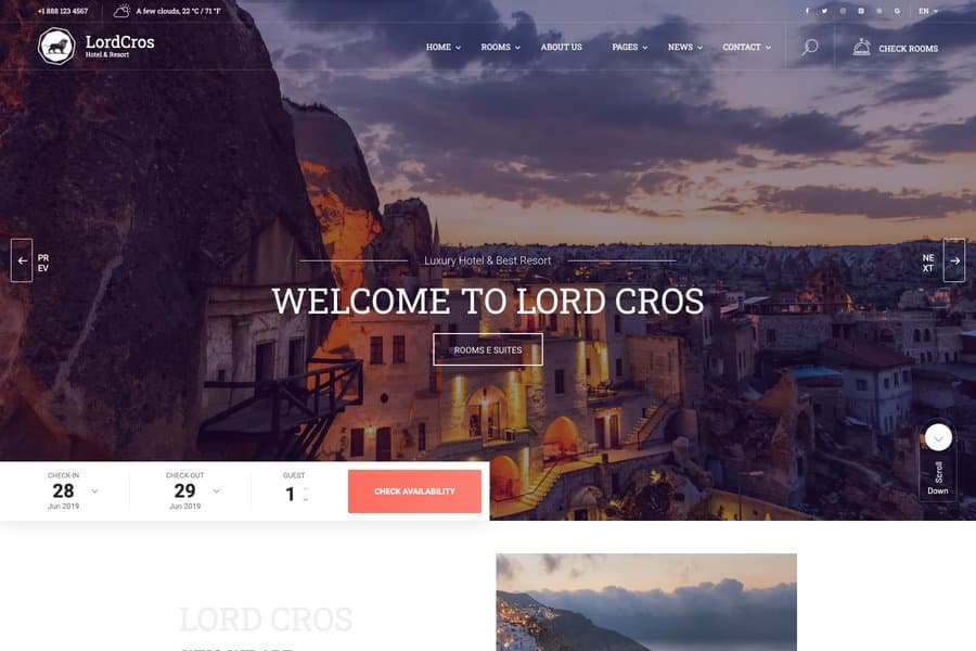 LordCros - Responsive Travel Website Theme