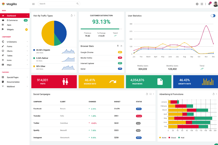 web app template