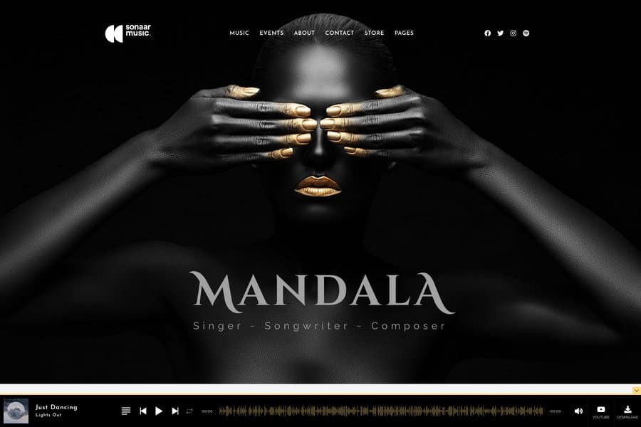 mandala wordpress podcast website theme