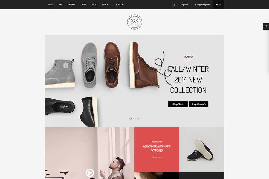 marvel responsive ecommerce website template