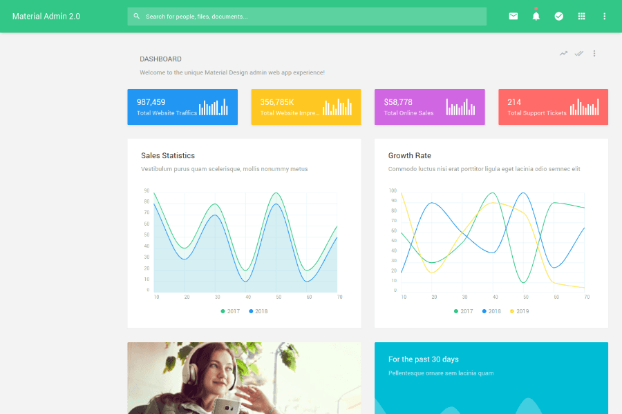 Material Admin - Material Design Admin Dashboard Templates