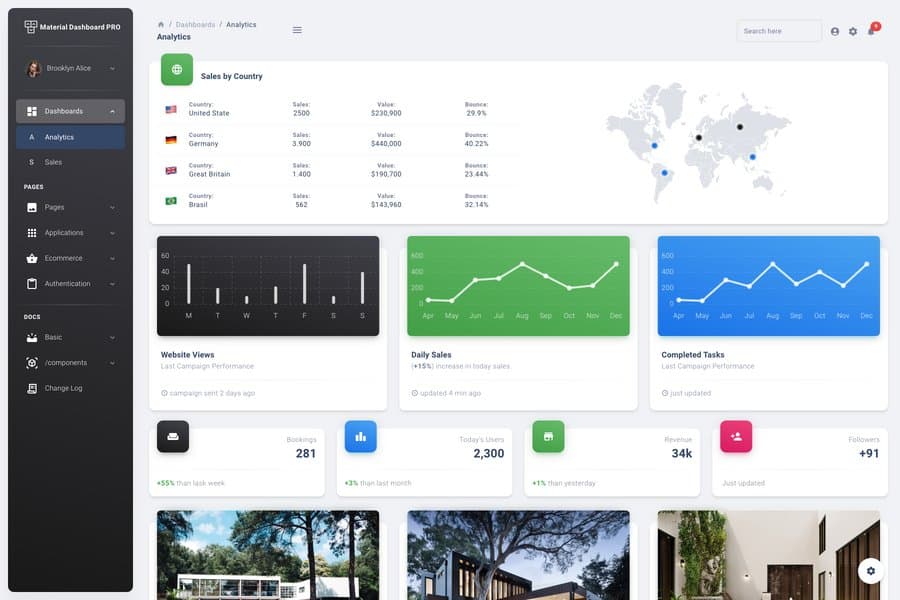 Vue Material Dashboard PRO - VueJS Admin Dashboard Themes