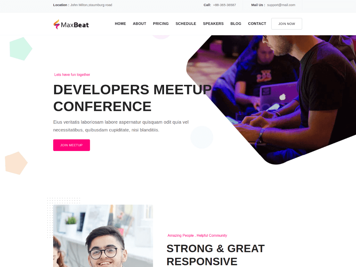 MaxBeat - Event & Conference HTML Template