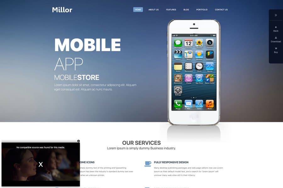 Millor-Mobile-App-Html5-Template