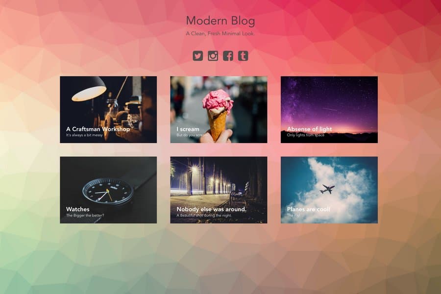 Modern Blog - Free Blog Jekyll Themes