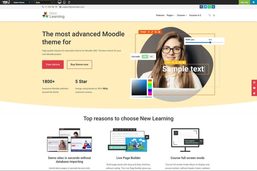 Moodle-themes-bootstrap-new-learning