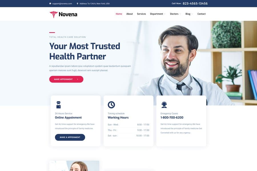 Best Medical Website Template