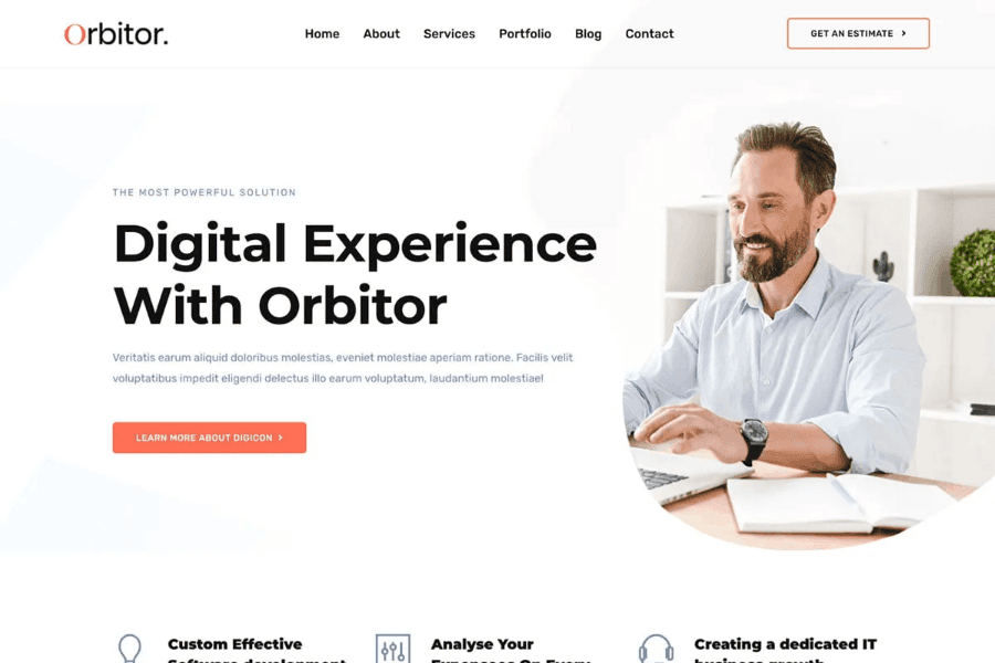 Software and IT company website template