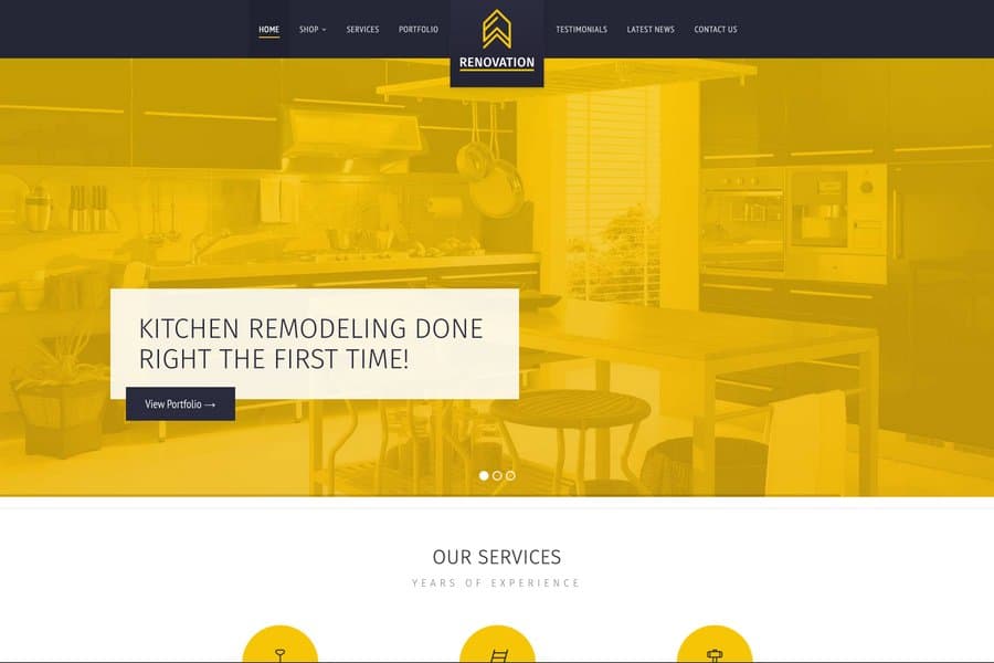 Renovation - WordPress Construction Website Theme