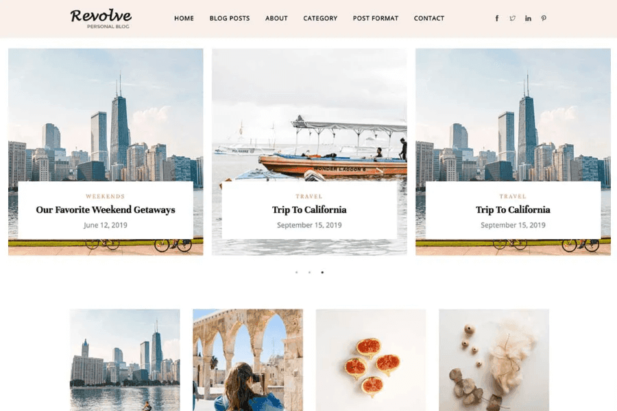 revolve premium bootstrap blog templates