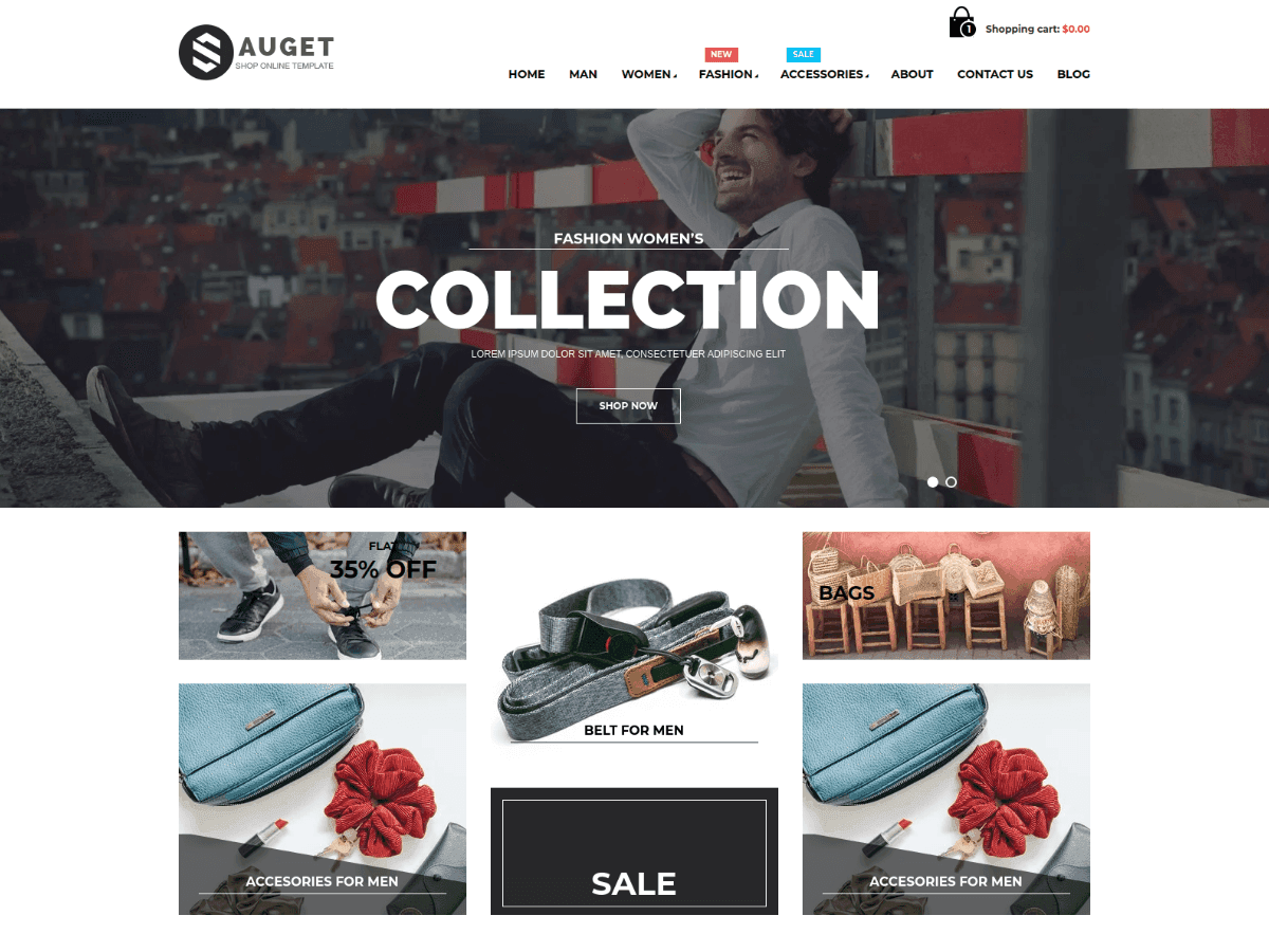 sauget ecommerce html template