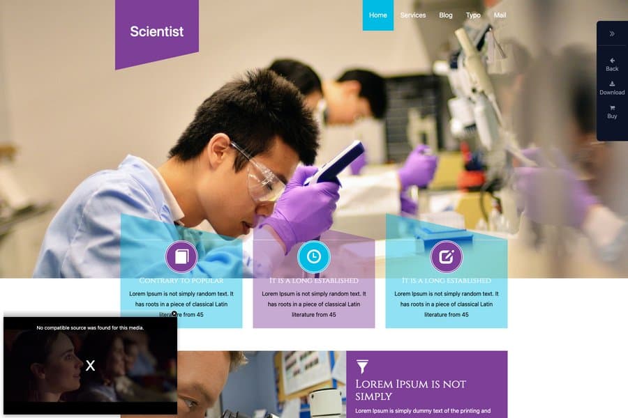 Scientist-Medical-Responsive-Website-Template