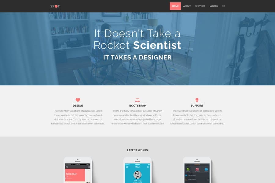 spot html template