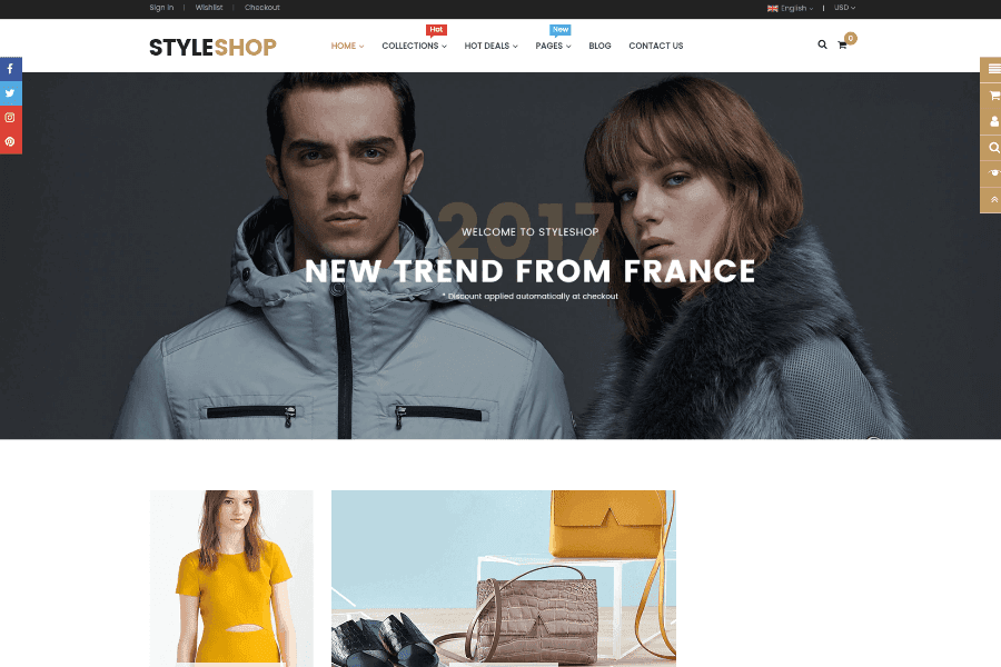 styleshop clothing and fashion shopify themes