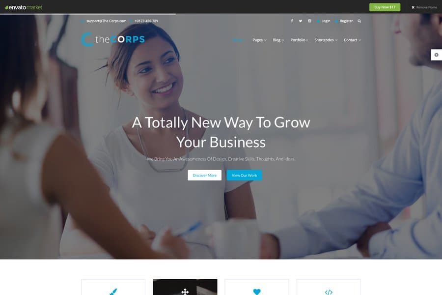 the corps multipurpose html5 template