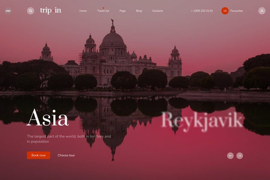 Tripin - Bootstrap Travel Agency Website Theme