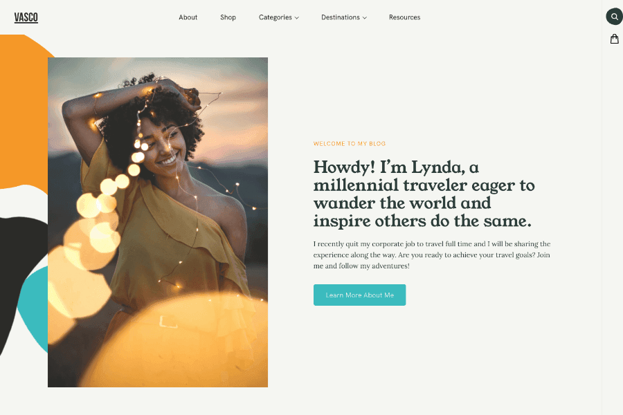 Vasco - Travel Bloger Website Themes(wp)